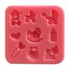 Baking Molds DIY Flip Sugar Cakes Baby Carriages Baby Bottles Letters Trojans Toys Silicone Clay Mold Bakeware