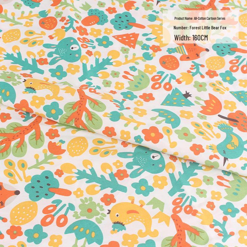 Strictly Selected Floral Print Cotton Twill Fabric for Baby Dress & Kids' Bedding