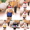 Plush Dog Keychain With Soft Short Pile For Bag Decor And Collectible Gift