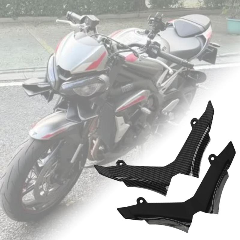 Front Beak Spoiler Trim Panel, ABS Lower Fairing Piece for 2018-2025 Front-End Fitment, Screw Washer Set, Street Style