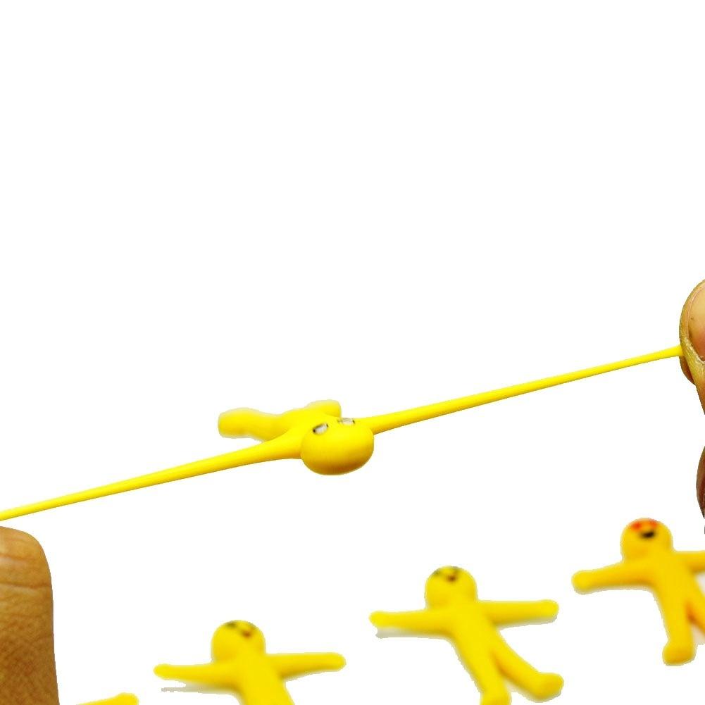 Creative 10 Pcs/Lot Kids Party Supply Favors Yellow Man Mini Sticky Emoji Toy for Children