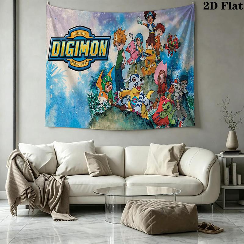 Digimon Pattern Home Decor Tapestry, Wall Hanging, Decorative RV Wall Cloth.NGT0928542