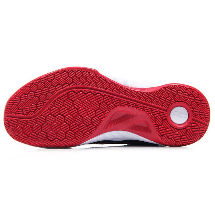 Li Ning Sonic 5 PU Fabric Synthetic Leather Basketball Shoes Men Sneakers Blue White ABPM005-4