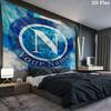 SSC Napoli Custom Name Wall Tapestry Aesthetic Wall Hanging Printed Fabric Blanket Decorative Tapestries for Bedroom Living Room Home Decor