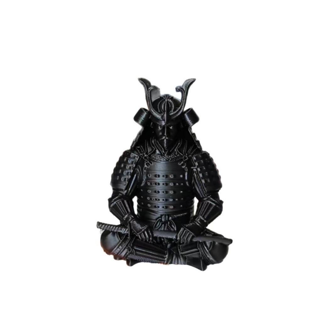 Dunkelstil Schwertkämpfer Figur Schreibtischornamente Samurai Skulptur Ninja Statue Heimdekoration