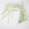 Greenery Wall Panel With Silk Plant Accents For Indoor Garden And Hallway