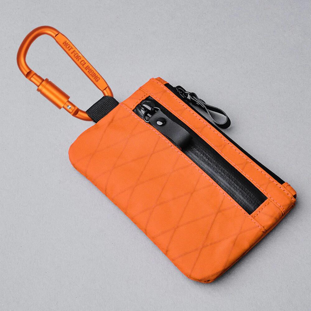 Men's Outdoor Anti-theft Brush RFID Card Bag Multifunctional ID Card Clip Pen Tool Key Headphone Mini Item Storage Bag