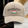 Hungary Flag Baseball Cap Polyester Breathable Casual Sun Protection Adjustable Hat Adult