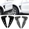 Car Bumper Spoiler Shark Gills Side Flow Fender Vent Stickers Cover Body Kits Vent Trim Compatible With BMW X5 F15 M Sport 2014-2018(Carbon Fiber)