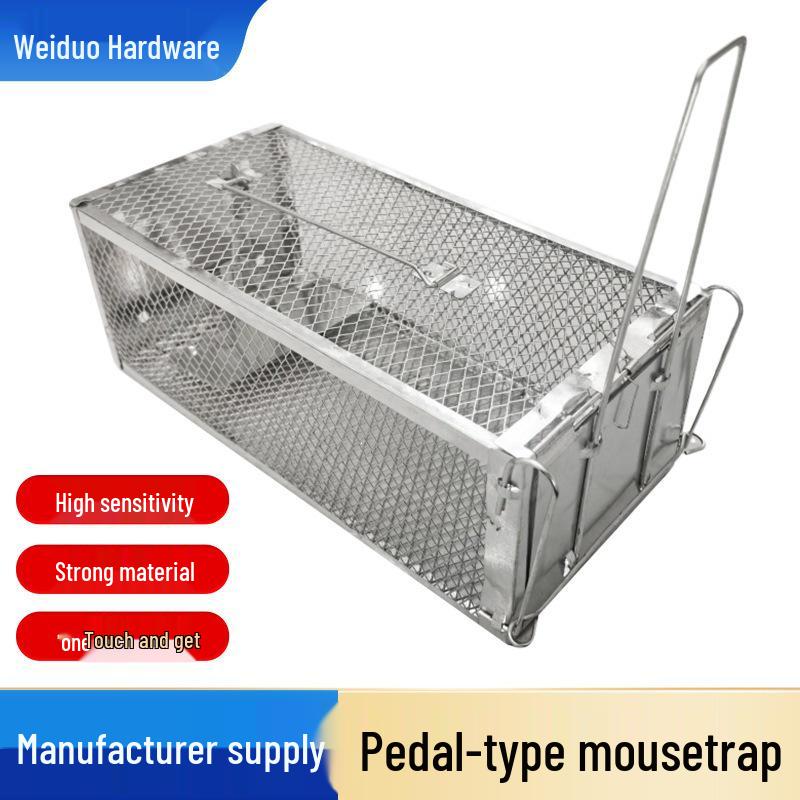 High Sensitivity Automatic Pedal Mouse Trap Cage for Home Use -