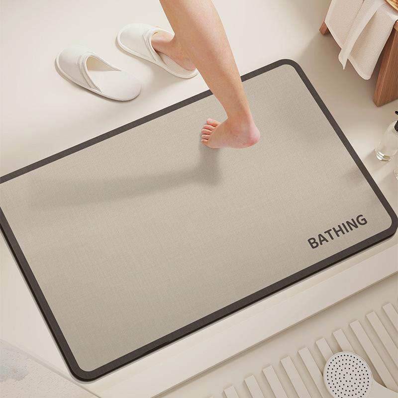 Washroom Diatom Mud Mat Simple Household Moisture Moisture-wicking Easy To Best Care Wear-resistant Non-slip Mat Washroom Quick Drying Mat