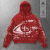 3D Printed Starry Eye Oversized Zip Hoodie Streetwear Unisex Women