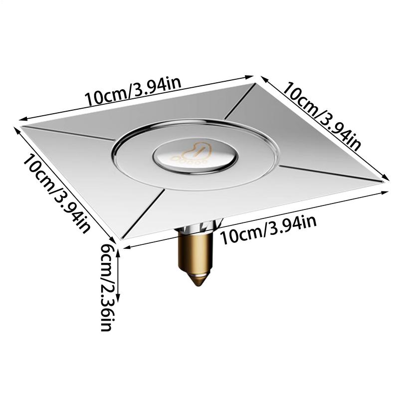 Drain Catcher Shower Press-Type Shower Drain Catcher With Removable Strainers Anti-Clogging Garbage Disposal Cover For Bathroom