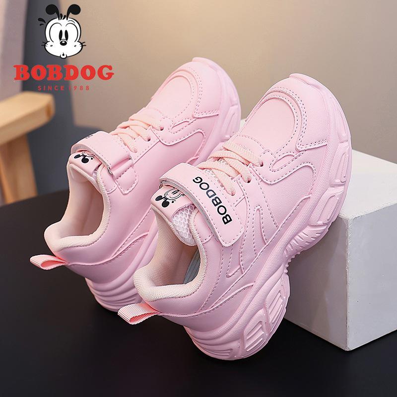Spring 2026 Girls  Pink & White Non-Slip Soft Sole Running Shoes 30 розовый