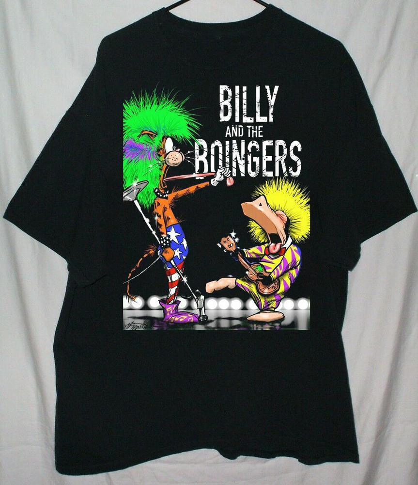 

Bloom County Billy and the Boingers Short Tee For Men Women Cotton Shirt Unisex T-Shirt XL