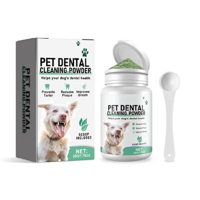 Not Irritating Pet Dental Powders For Cleaner Teeth And Freshing Breath Dental Care for Dogs, Tartar Remover for Teeth