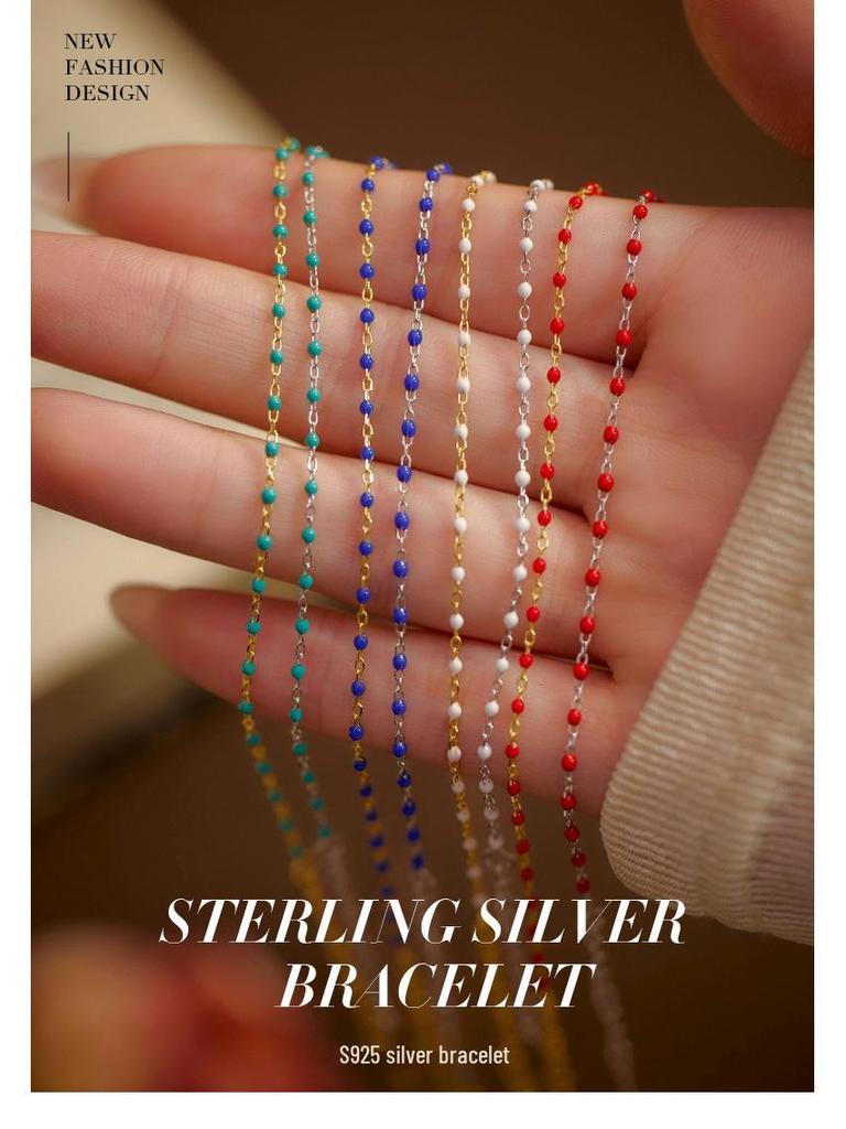 Banyan Tree S925 Silver Dopamine Simple Bracelet for Women - Trendy, Slim Korean-Style Jewelry