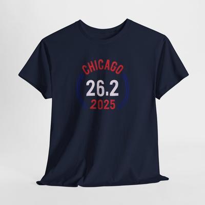 Chicago 2025 Marathon Unisex T-Shirt, Illinois Läufer-Shirt, Wettkampfbekleidung,