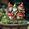 Cute three dwarfs, 2D flat acrylic, decoration, suitable for lawn, flower pot, courtyard, garden, backyard, outdoor, Christmas, Halloween