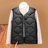 Short down vest, autumn color fashion down vest liner