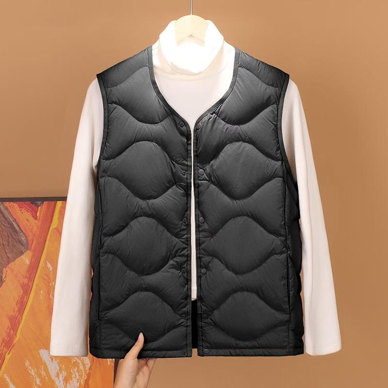 Short down vest, autumn color fashion down vest liner
