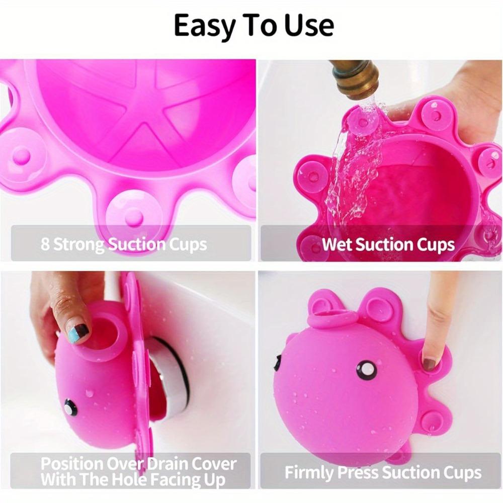 Silicone Bathtub Overflow Drain Cover with Suction Cup for Deeper Bath Water Depth Increase Bathroom Accessories Sink Drain