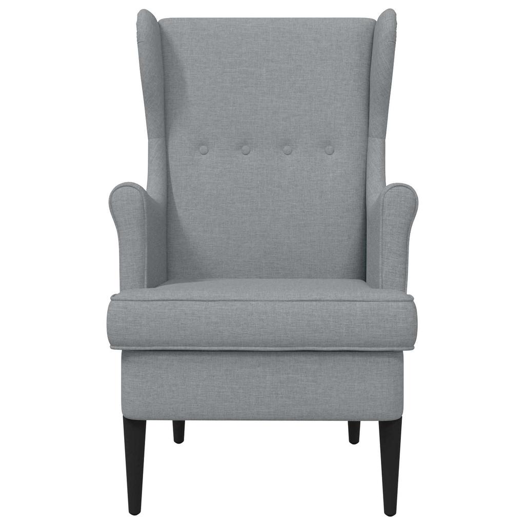 Armchair Light Grey Fabric
