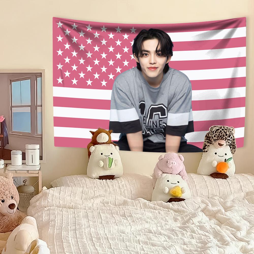 Kpop Singer Tapestry S-Scoups Home Decor Wall Hanging Bedroom Dorm Background Cloth Hot Girls Concert Banner Birthday Gift