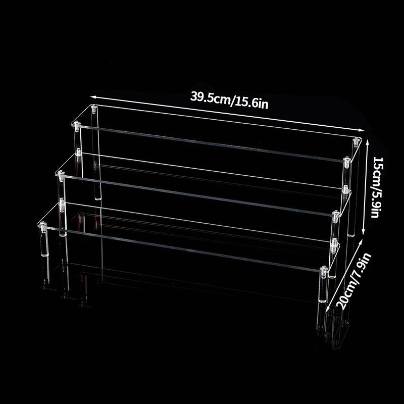 3/5/7 Ebenen Lidschatten-Palette Organizer Klarer Acryl Aufsteller Lippenstift Puder Desktop Kosmetikregal Make-up Halter