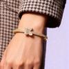 Fashion Micro-embellished Women's Light Luxury Temperament Shrapnel Four-leaf Clover Bracelet