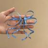 1 Pair Elegant Satin Ribbon Bow Silky Texture Bow Barrettes  for Girls and Women