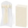 5pcs Vintage Satin Wedding Chair Sashes 275cm Chair Back Ribbon Bow Chair Cover  Baby Shower