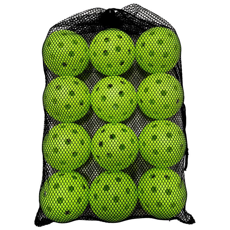 

12pcs Pickleball 74MM Durable 40 Holes Outdoor Pickleballs 26g Outdoor for Competition pickleball Packs of Pickleballs зелёный