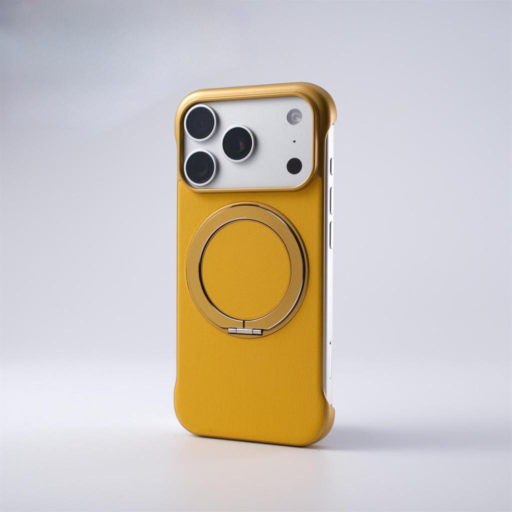 Compatible Magnetic Stand Borderless Case for iPhone 17 PRO MAX, Ultra-thin, Drop-proof Protection.