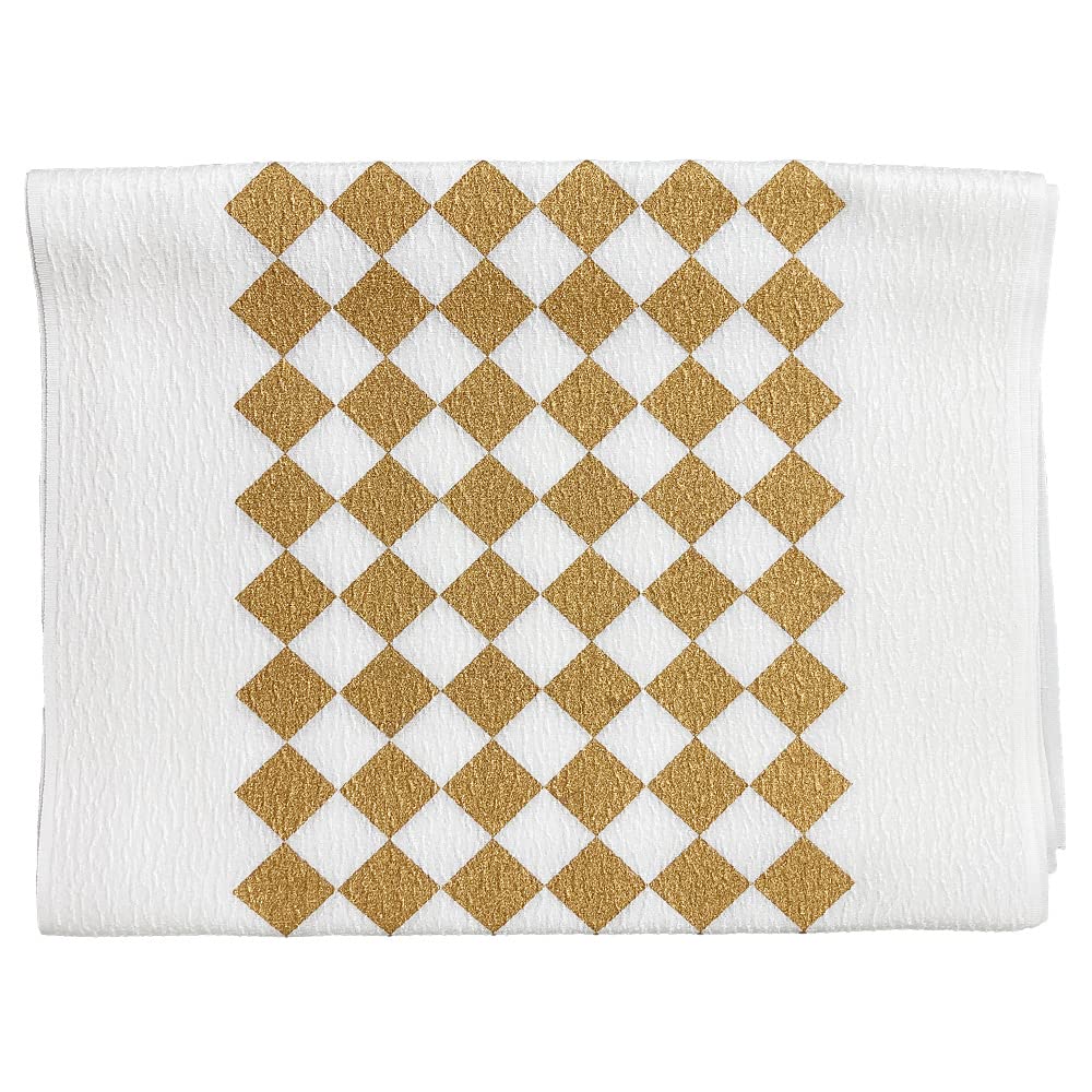 

Kimono Obiage Flat Gold Colored Diamond Obi Retro Modern Japanese Clothes Kimono Coming of Age Ceremony Furisode Graduation Ceremony Hakama [Kyoto