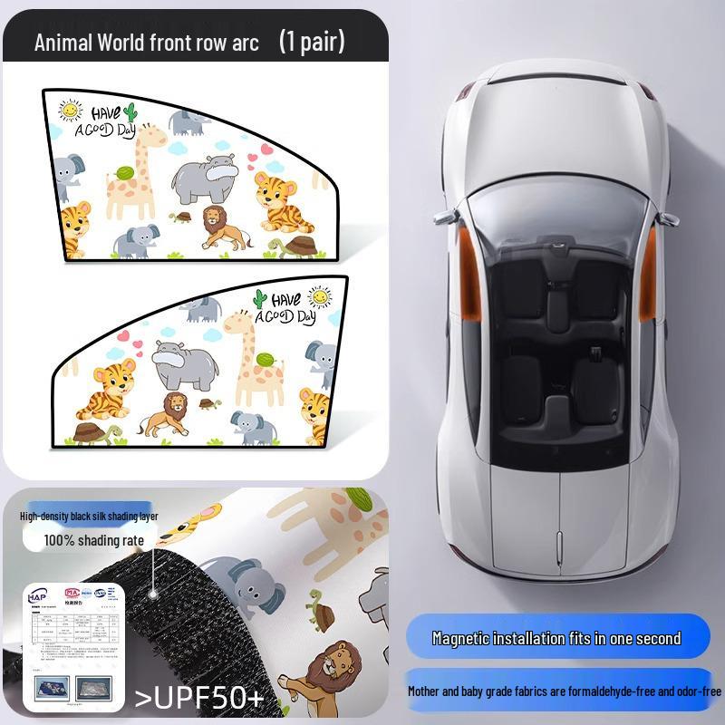 Magnetic Car Sun Shade Curtain for Baby - Side Window Sun Block & Privacy Protection