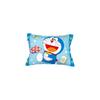 MORIPiLO Children's Pillow, Low Height, Doraemon Secret Gadgets, Navy, Approx. 28x39cm, Skin-Friendly 100% Cotton Fabric, Washable Cover Included, Plu