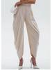 2025 European & American High-Waisted Drape Pleated Irregular Casual Pants