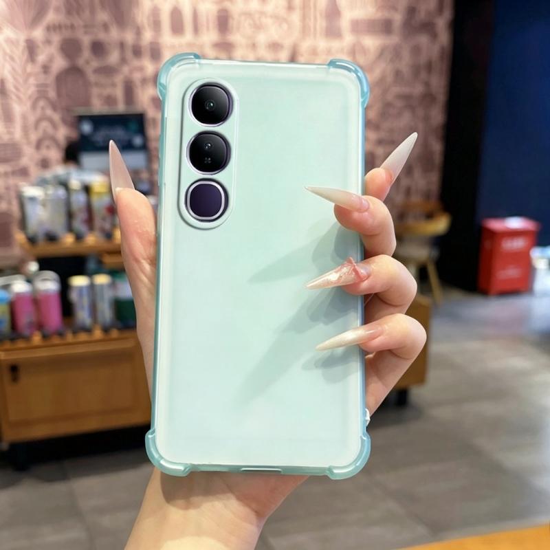 Kryt Pro VIVO V70FE Airbag Měkký Silikonový Nárazuvzdorný Průhledný Kryt Pro VIVO V70 FE Transparentní TPU Ledová Mlha Matný Kryt Nárazníku