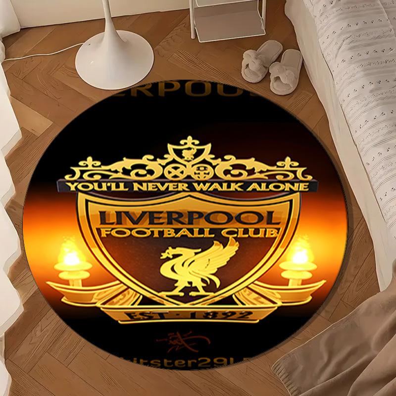 Football Liver-pool Round mat Home Decor, Chair rug For livingroom,Bedroom, doormat home decor Birthday Gift Christmas Gifts