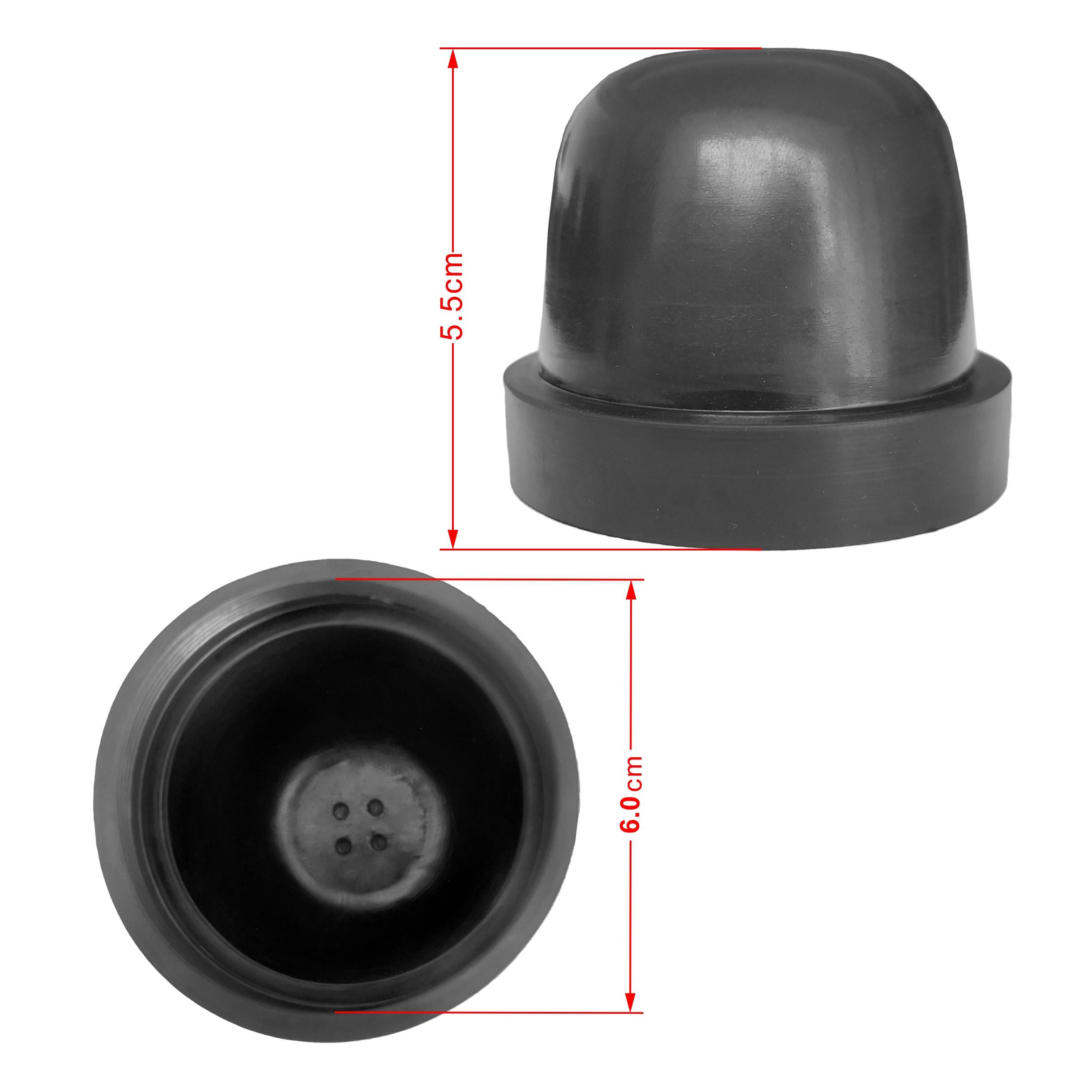 2Pcs Car Headlight Bulb Dust Cover 60/65/70/75/80/83/85/90/100/105mm Rubber Universal Car LED HID Housing Seal Cap Dust Cover 2pcs DC26-60mm