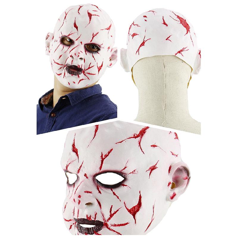 Full Bloody Monstrous Head Mask, Scary Spooky Ghost Mask for Halloween Fancy Dress