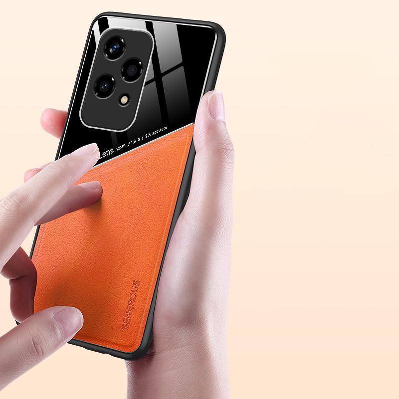 For Honor 200 Lite Case Leather Back Cover Precise Cutouts Shockproof Protection
