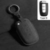 Leather Car Key Case Cover Shell Fob For Hyundai Protector Keychain