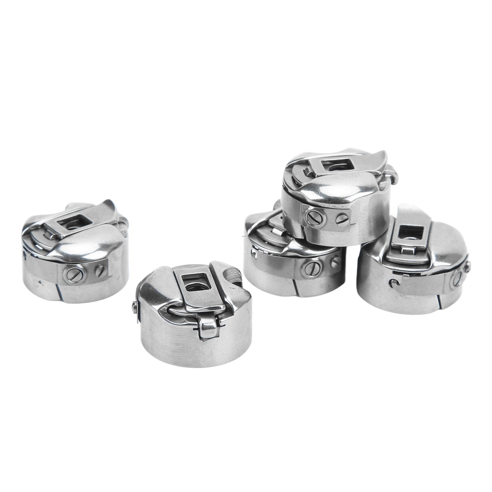 

5Pcs Sewing Machine Bobbin Case Stainless Steel Bobbin Case for Electric Industrial Sewing Accessories