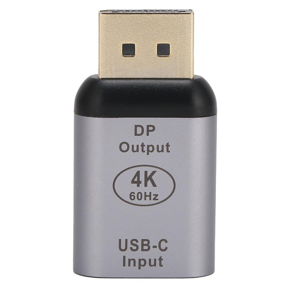 Plug and Play Type C Female to DP Male Adapter Video Converter for Windows/Android/OS X