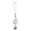 Lovely Cats Flock Design Soft Flocking Keychain Phone Charm for Keys Stylish Sturdy Accessory