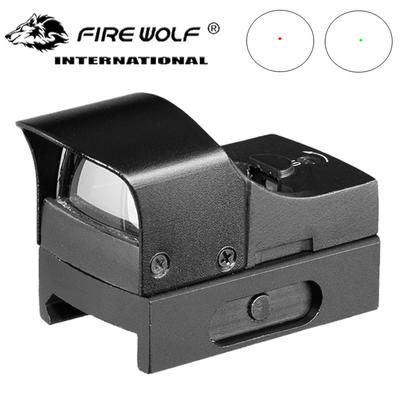 FIRE WOLF Tactical Red Dot Compact Red and Green Dot Scope Parallax Free Mini Micro Reflective Hunting Optical Red Dot Scope