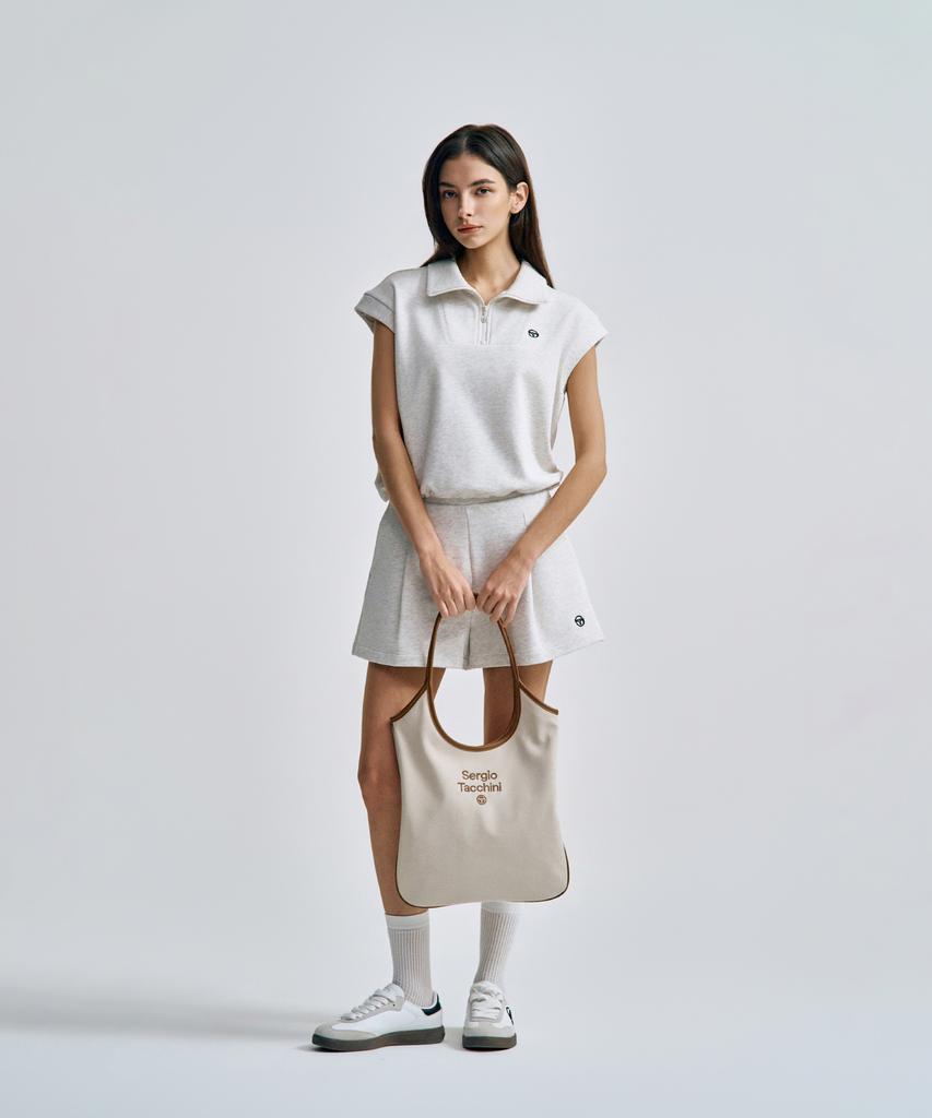Sergio Tacchini W Classic Shoulder Bag (Beige)
