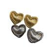 Design Sense Double Match Color Love Stud Earrings Women Versatile High Sense Copper Plated 18K Gold Earrings New